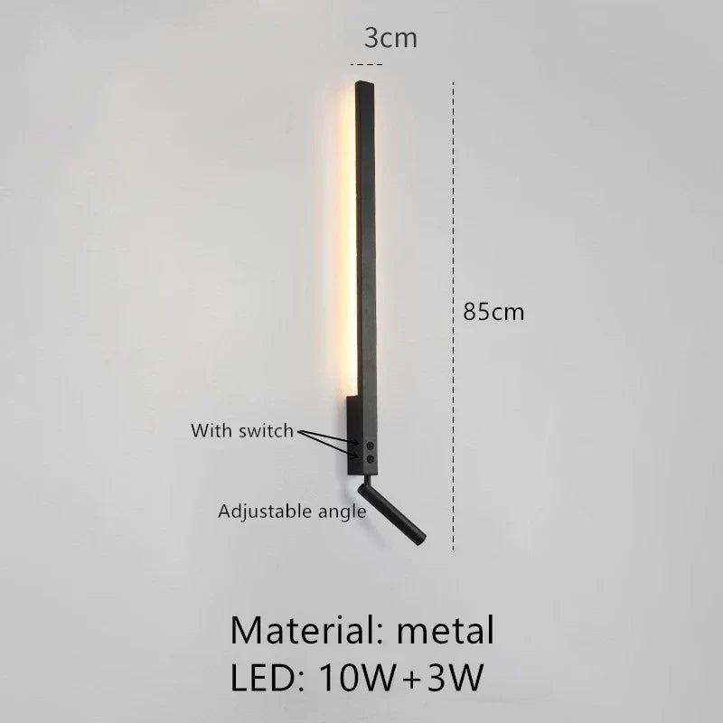 DecorBites™ Adjustable Angle LED Wall Lamp 3000K Sconces for Bedside Reading