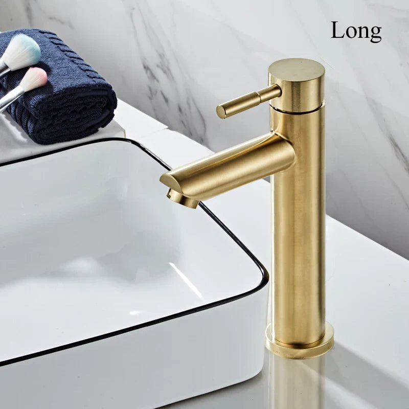 Brushed Gold Steel Faucet