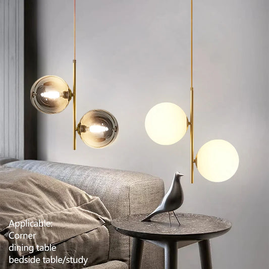 DecorBites™ Glass Ball Pendant Lights Ceiling