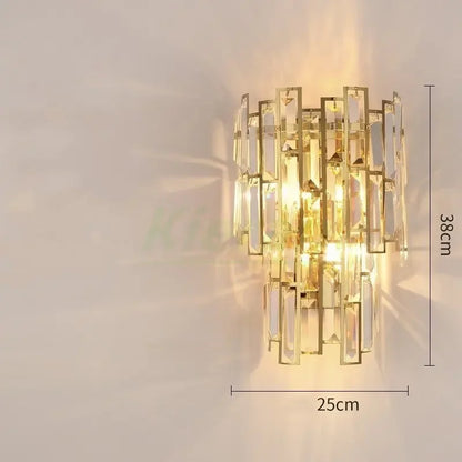 DecorBites™ Crystal LED Wall Lamp for Bedroom Living Room Study Minimalist Design