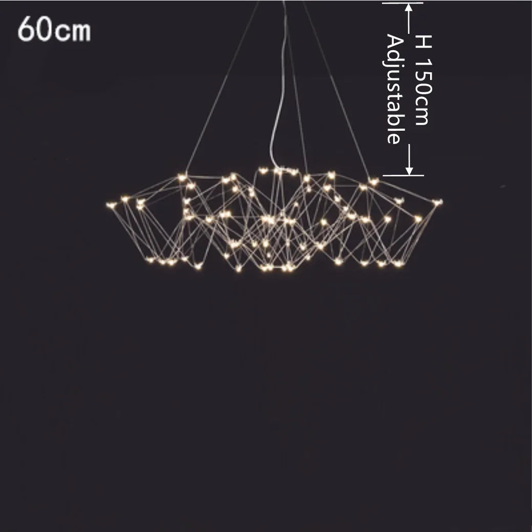 DecorBites™ Cube Light: Modern Creative LED Pendant Lamp for Living Room and Restaurant