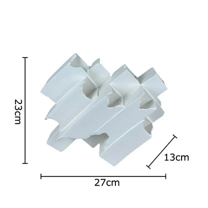 DecorBites™ Geometric Ceramic Desk Ornament Minimalism Sculpture Room Decor