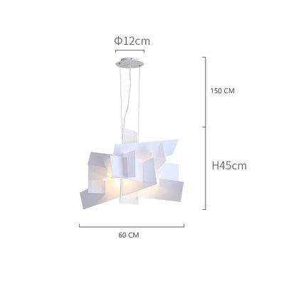 DecorBites™ Acrylic Leaf Pendant Lamps: Modern Ceiling Hanging Light for Kitchen Island & Living Room