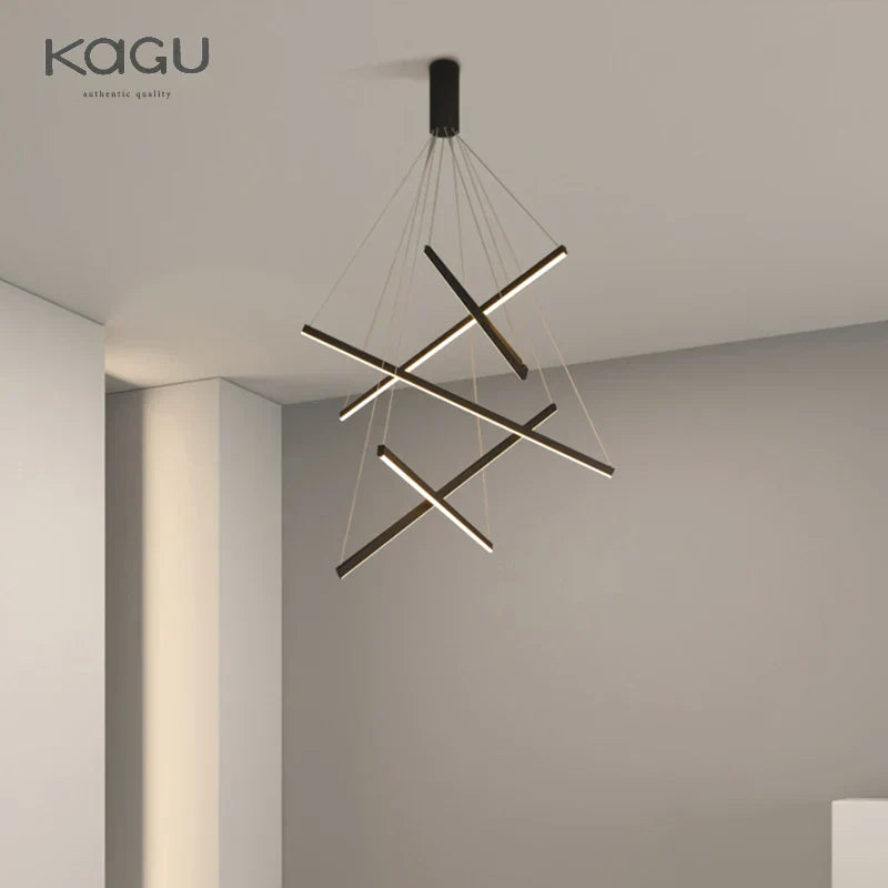 Modern LED Stair Hall Chandelier