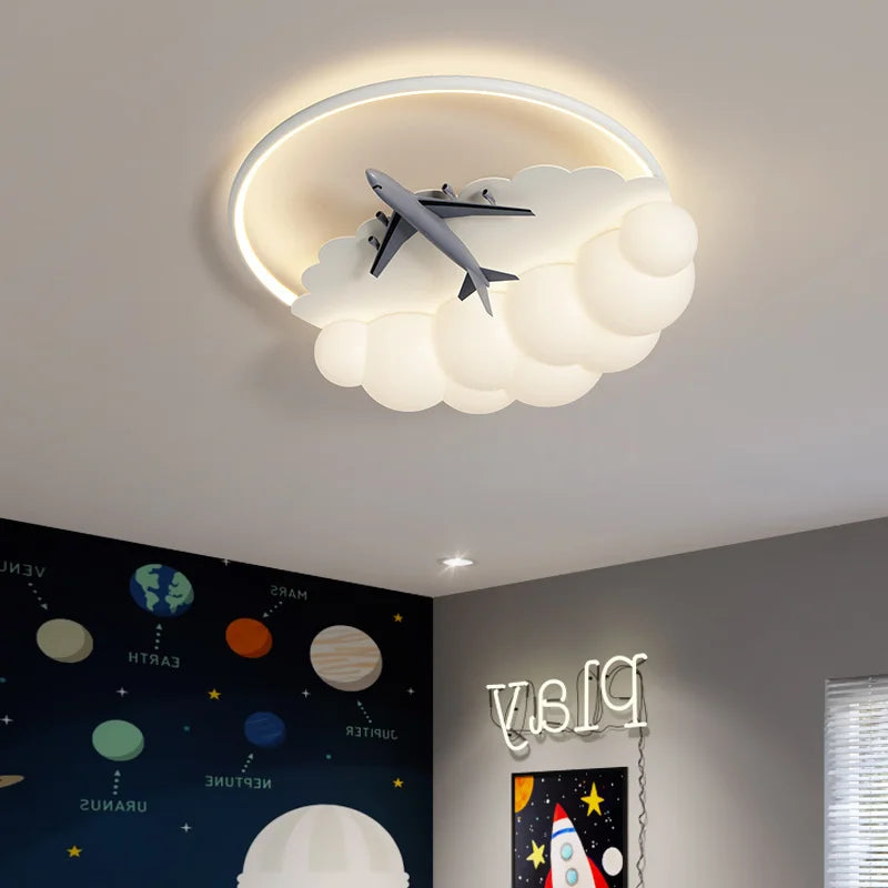 Gold Airplane Chandelier
