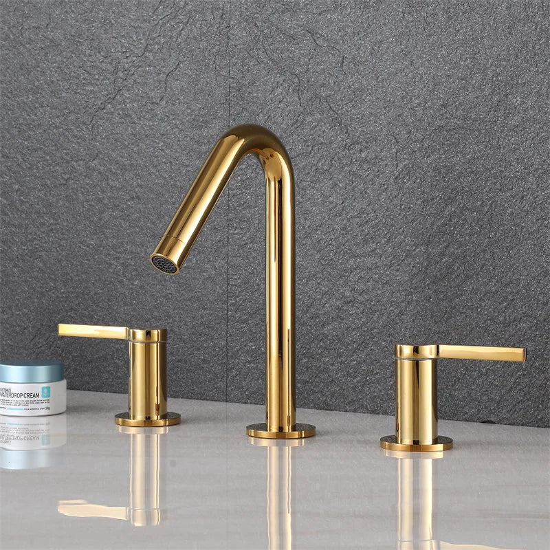 Gold Chrome Wall Faucet