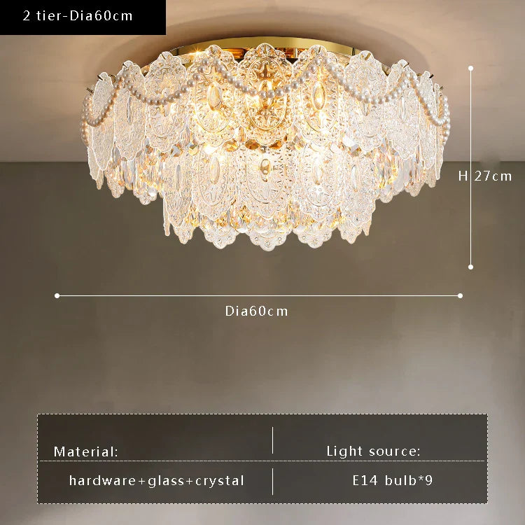 Gold Vintage Ceiling Chandelier
