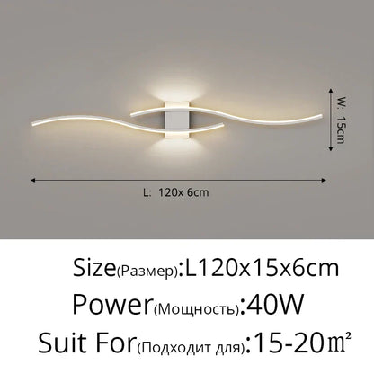DecorBites™ LED Wall Lamp: Modern Long Strip Design for Aisle, Bedroom, Closets - Indoor Sconces Lighting