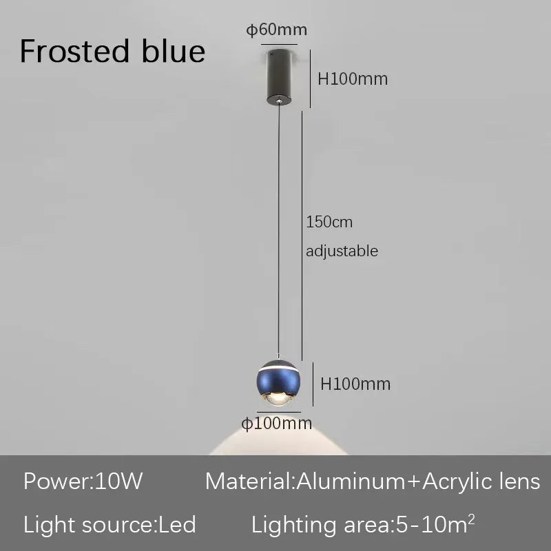 DecorBites™ LED Bedside Pendant Light for Minimalist Home Decor