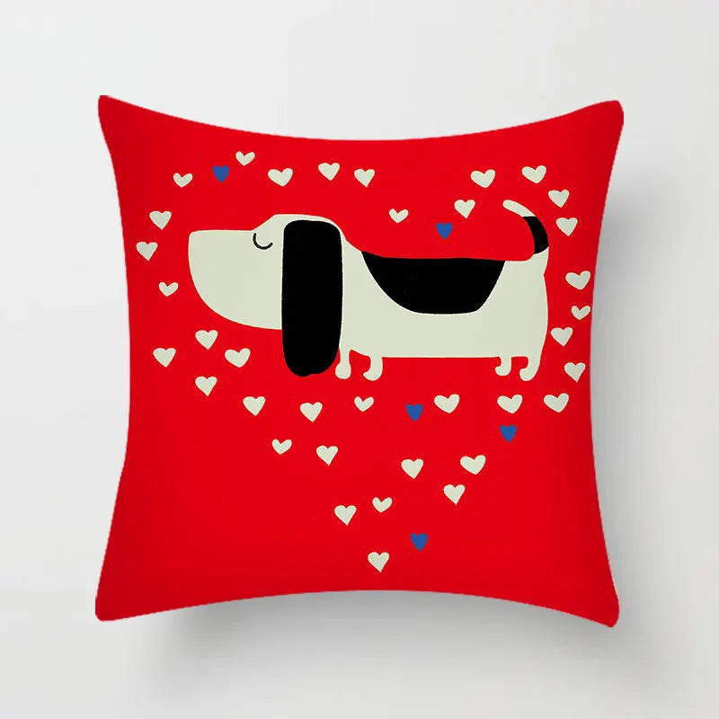 Cat Pattern Pillow Cover