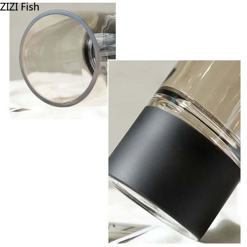 Clear Gold Glass Vase
