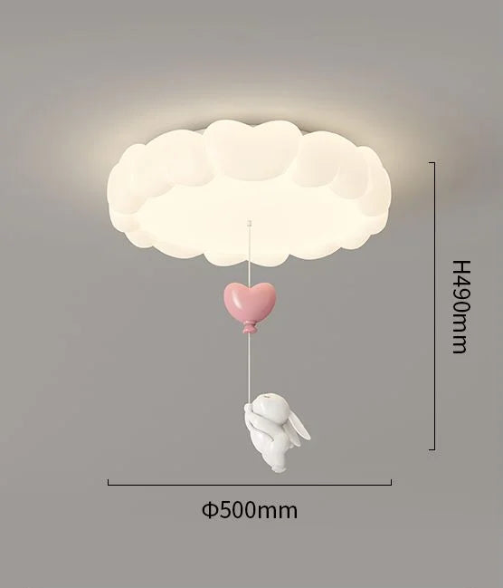 Cream Rabbit Ceiling Light