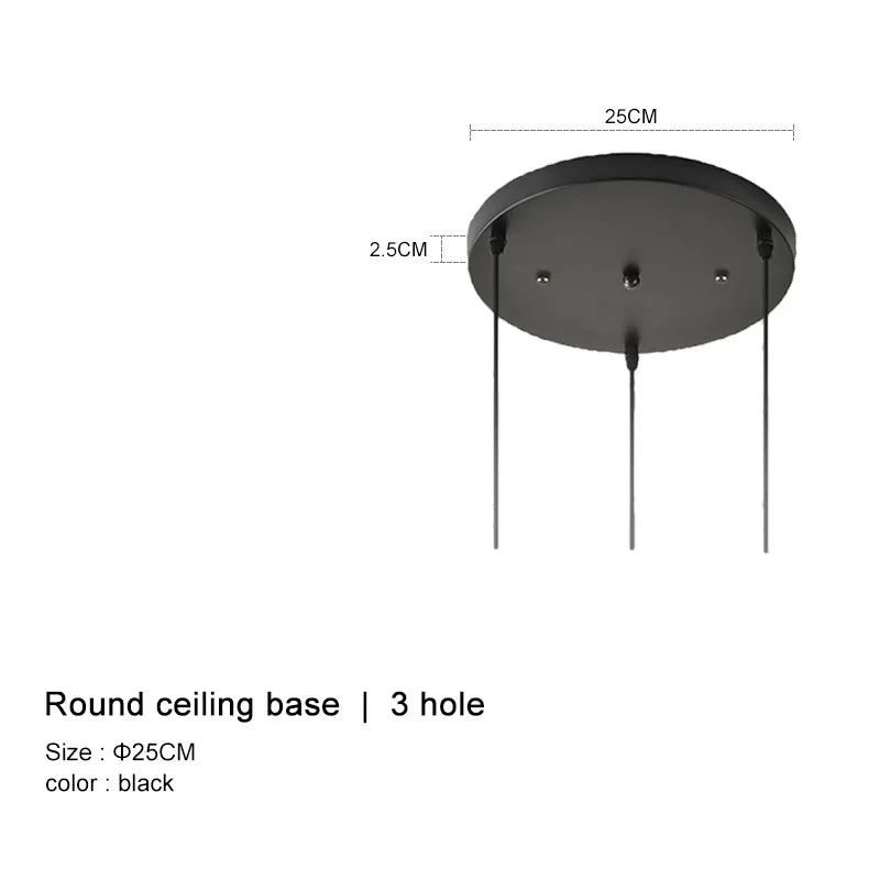 Chrome LED Pendant Trio