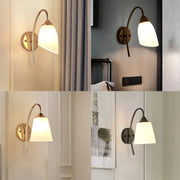 Gold Glass Wall Sconce European Style Bedroom