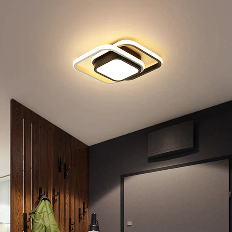 Modern LED Ceiling Lamp Gold Study Room
