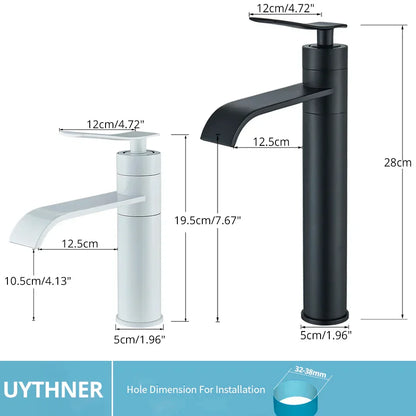 DecorBites™ Basin Faucet Mixer for Bathroom Vessel Washbasin Hot Cold Water Deck Mounted