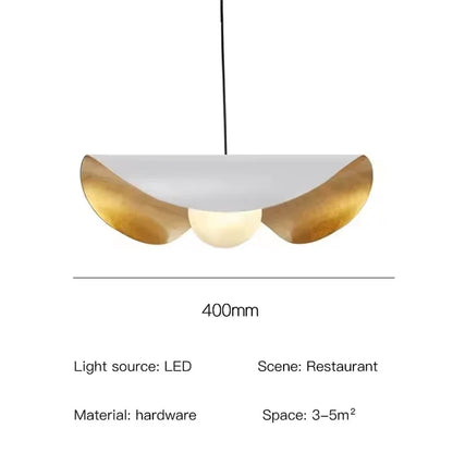 DecorBites™ Lederam Manta Pendant - Industrial Retro Style White/Black Ceiling Lamp