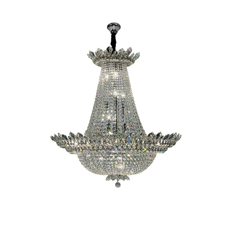 DecorBites™ Crystal LED Chandelier Light Fixture for Luxe Living Room Décor