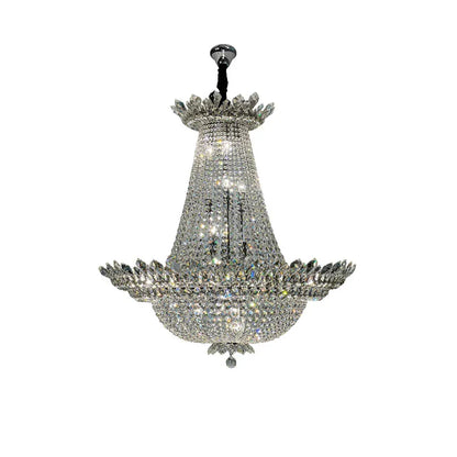 DecorBites™ Crystal LED Chandelier Light Fixture for Luxe Living Room Décor