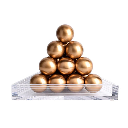 DecorBites™ Geometric Gold Tower Set for Stylish Home Decor
