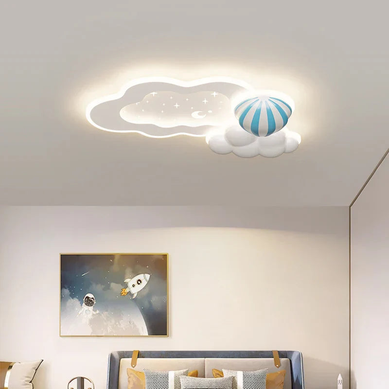 DecorBites™ Cloud Airplane Chandelier: Modern Kids Bedroom Ceiling Lights