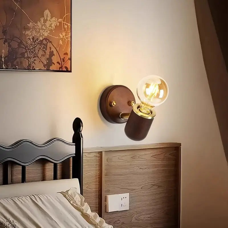 Walnut Wall Lamp