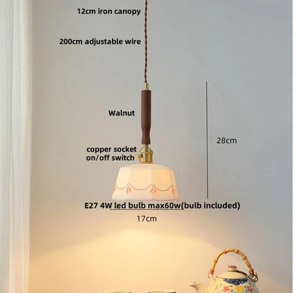 DecorBites™ Green Glass LED Pendant Lights Kitchen Bar Nordic Modern Hang Lamp
