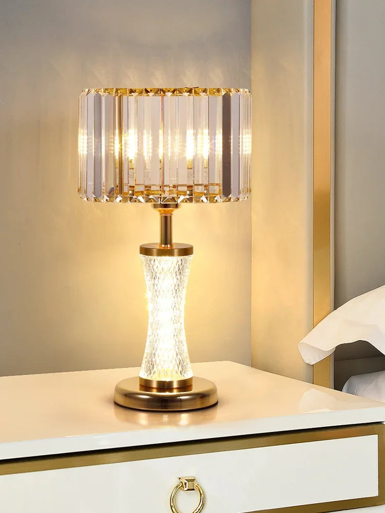 DecorBites™ Crystal Desk Lamp: Modern High-End Decorative Bedside Light