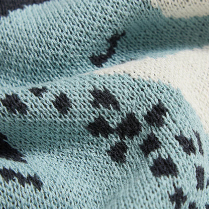 DecorBites™ Cute Sea Horse Cotton Blanket