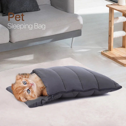 DecorBites™ Cozy Cat Cave Bed, Washable Soft Hideaway for Indoor Cats