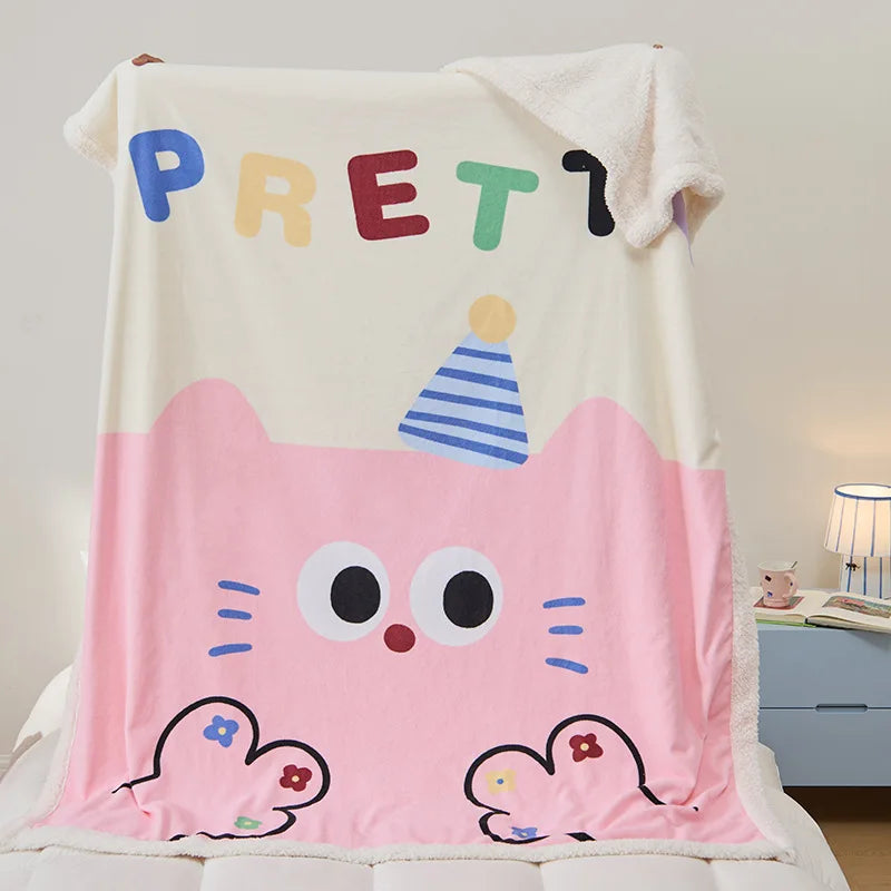 Lamb Fleece Printed Blanket