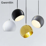 Gold Ball Pendant Light Nordic Modern Style