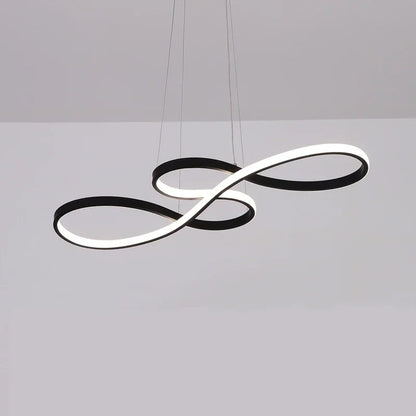 DecorBites™ Gold LED Chandelier: Modern Nordic Hanging Lamp for Dining Room, Kitchen, Bar, Office