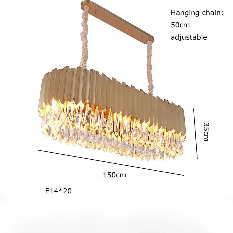DecorBites™ Crystal 2024 Ceiling Chandeliers: Modern Dimmable LED Round Lamps Black