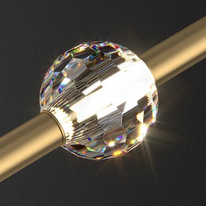 DecorBites™ Crystal LED Chandelier for Nordic Bedroom, Living Room & TV Background Wall.