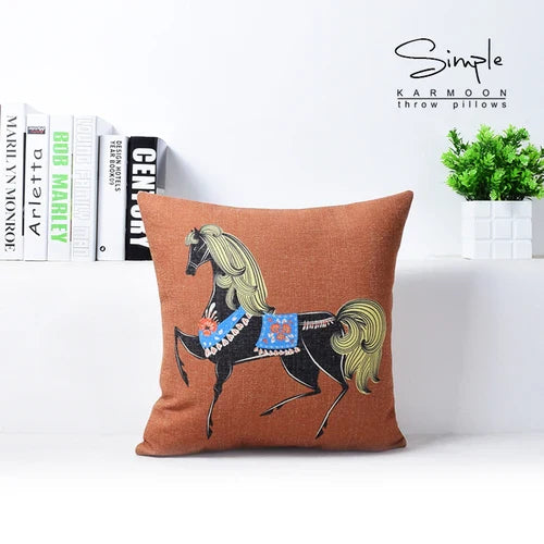 DecorBites™ Cotton Linen Sofa Pillowcase, Cushion Cover for Home Decor