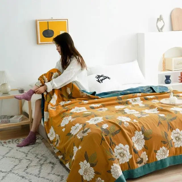 Cotton Gauze Boho Quilt