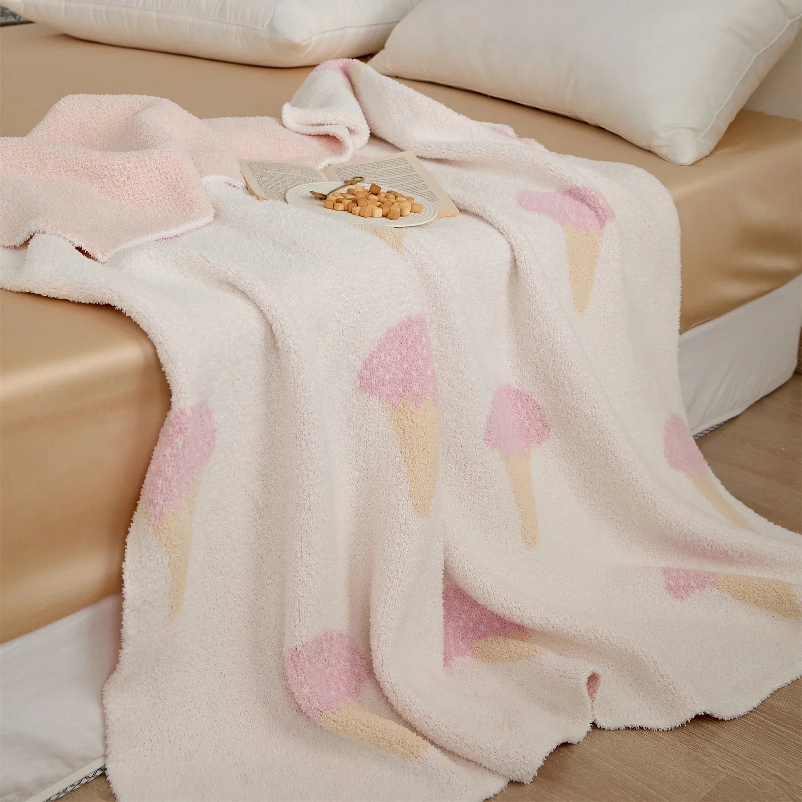 Microfiber Ice Cream Blanket