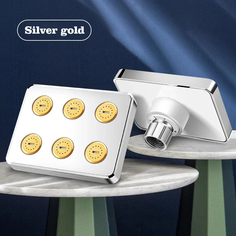 Chrome Rotating Rainshower Head