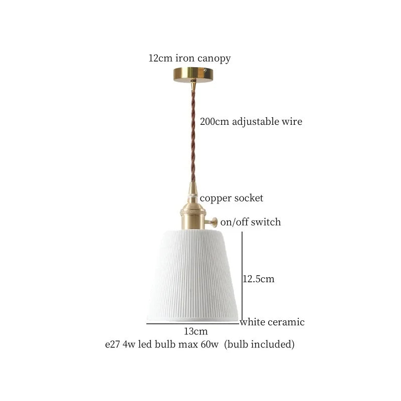 Green Ceramic Pendant Light