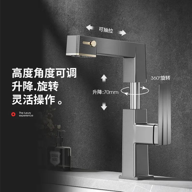 Chrome LED Basin Faucet