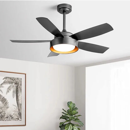 DecorBites™ 5-Blade Ceiling Fan with Remote Control & LED Light - Silent Motor