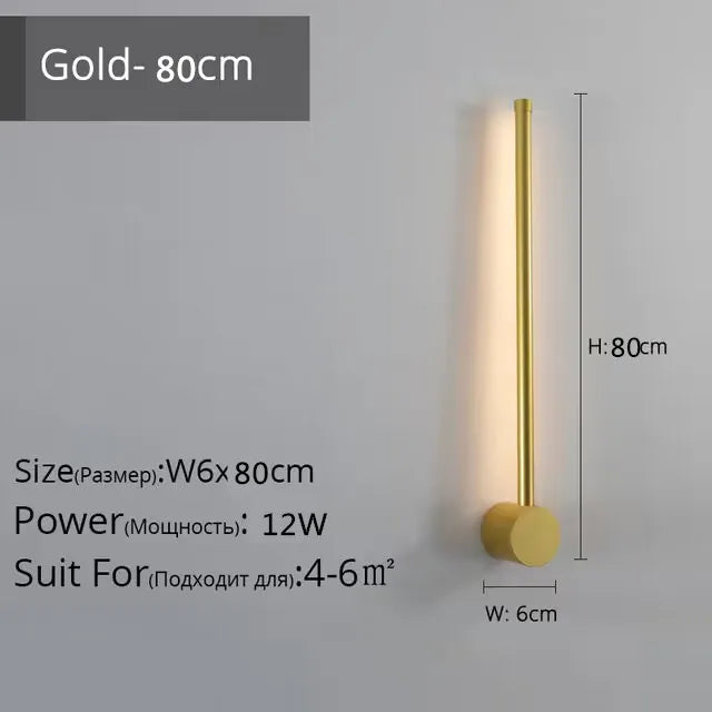 DecorBites™ Creative Staircase Wall Lights: LED Strip Wall Lamp for Living Room
