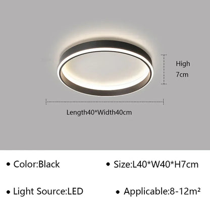 DecorBites™ Geometric LED Ceiling Lamp Chandelier for Living Dining Room Study Bedroom Aisle Balcony