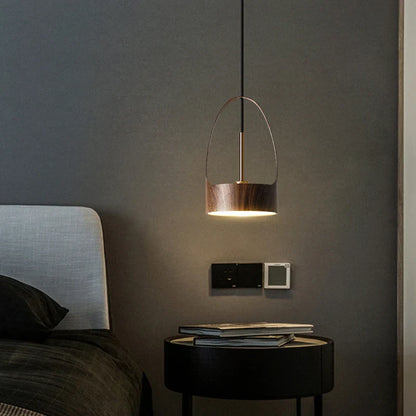 DecorBites™ LED Wood Grain Chandelier for Dining, Living, and Bedroom Ambiance