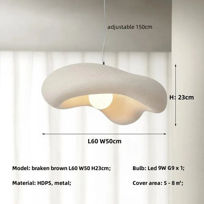 DecorBites™ Creamy Style Pendant Light | Resin Dining Room LED Island Lamp