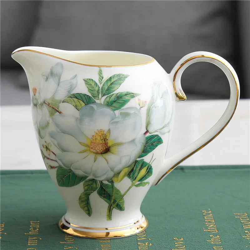 Green Floral Ceramic Set