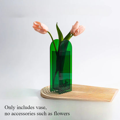Acrylic Vase Transparent Decoration