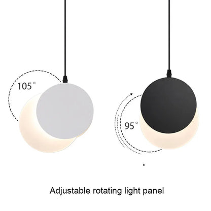 DecorBites™ Crescent Moon LED Pendant Chandelier for Modern Minimalist Decor