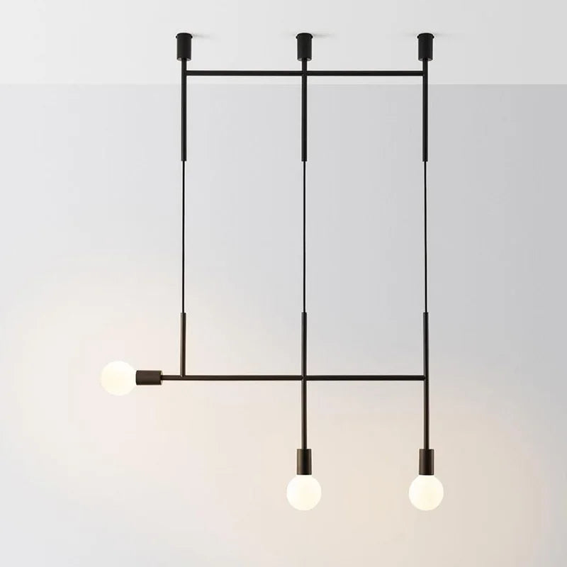 DecorBites™ Geometric Iron Pendant Lights for Dining Bedroom Cafe Indoor Decor